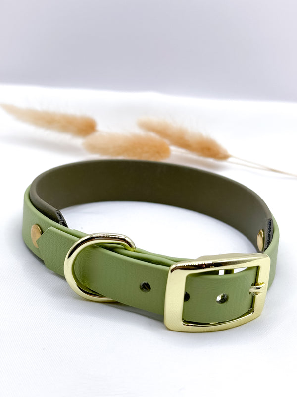 Biothane Halsband Classic Olive/ Guacamole Gr. M