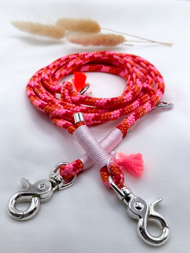 Tauleine 8mm Pink Summer Silber Hardware