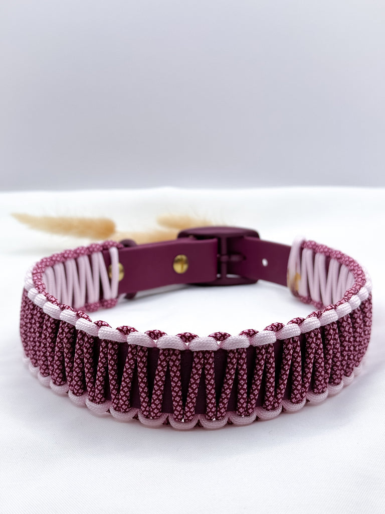 Biothanehalsband Modell Pepper Gr. L Weinrot Bordeaux Limited