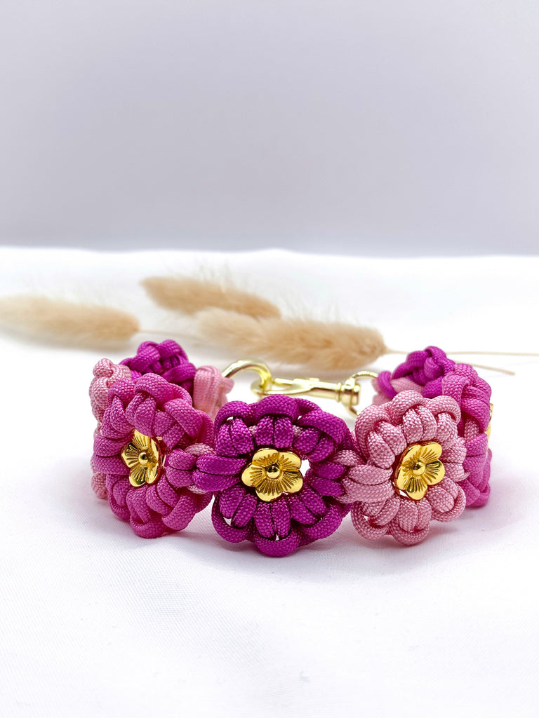 Blütenhalsband Flora Standard Rosa/Pink - Peppaw Dogshop