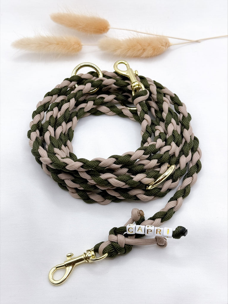 Geflochtene Mini Paracord Leine - Peppaw Dogshop